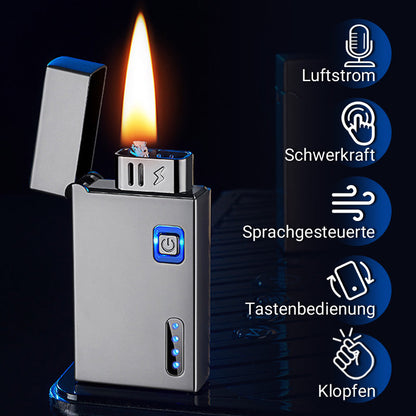 🔥Neujahrsangebot🔥Wiederaufladbares Induktionskerosinfeuerzeug mit Indikator