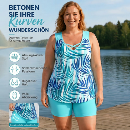 🩱 LIMITIERTES ANGEBOT 50% RABATT! ✨ Sportlicher Damen Bikini – Criss-Cross, Boyshorts, Inklusive Größen 🌊