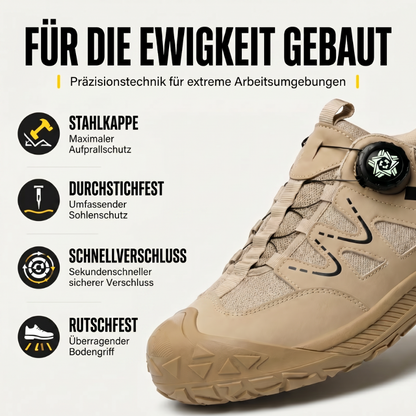 🔥Solange der Vorrat reicht 40 % Rabatt!🎉Sicherheitsschuhe für Herren mit Stahlkappe und Drehschnürsystem