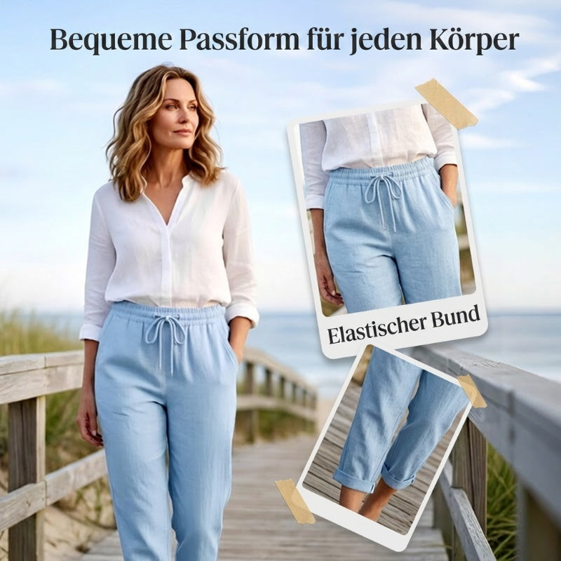 💕40% RABATT💕Lässige Baumwoll- und Leinenhosen für Damen