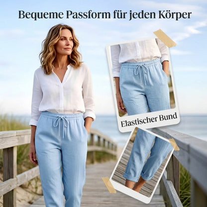 💕40% RABATT💕Lässige Baumwoll- und Leinenhosen für Damen