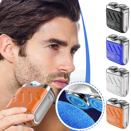 🔥🎉 Vatertagsangebot: 80% RABATT! 🎁Tragbarer rotierender Elektrorasierer🚀 mit zwei Ringen