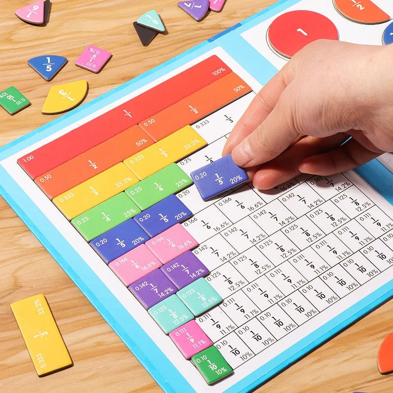 🧩50% RABATT! 🎨 Magnetisches Bruchbuch-Puzzle für Kinder – Lehrreich, Sicher & Förderung der Feinmotorik ✨