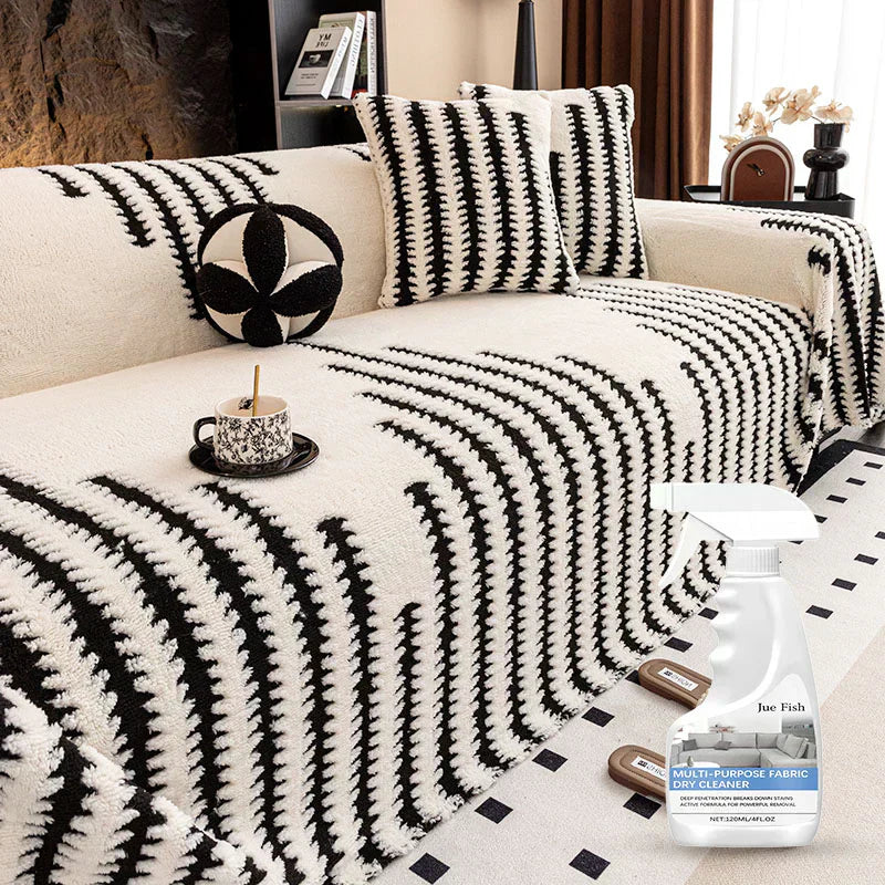 🛋️ 53% RABATT 2025! ✨ Plüsch Sofaüberwurf - Extra Dicke & Rutschfeste Decke mit Elastischen Kanten für Herbst und Winter 🍂❄️