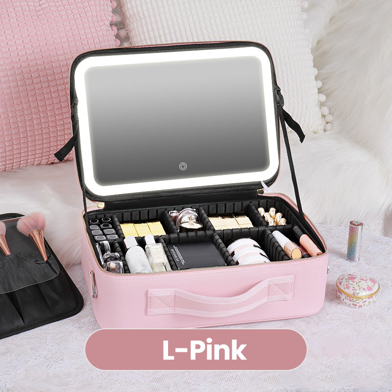 ✨ 50% RABATT & Versandkostenfrei ✨ Makelloses Schminken überall – Tragbare Kosmetiktasche mit LED-Spiegel! ✨