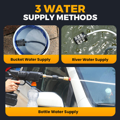 💥Heißer Verkauf 50% Rabatt🚗Schnurlose tragbare Multifunktions-Hochdruckwasserpistole