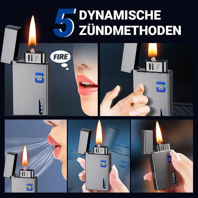 🔥Neujahrsangebot🔥Wiederaufladbares Induktionskerosinfeuerzeug mit Indikator