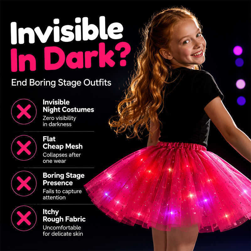 💕 50% RABATT! ✨ Magischer LED-Tutu-Rock – Leuchtend, leicht & verspiel – Ideal für Partys, Festivals & besondere Anlässe 🌸