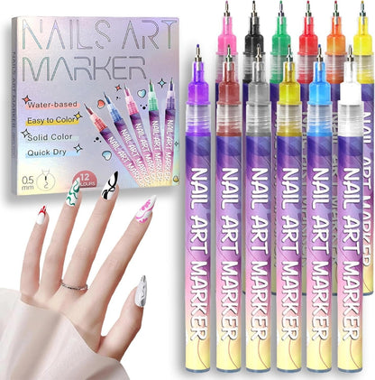 🎁✨ Nagellack-Set mit 12 Farben für kreative Designs 💅🎨