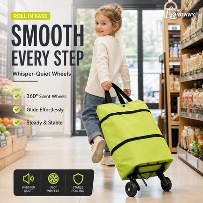 🔥🛍️2-in-1 faltbarer Einkaufswagen