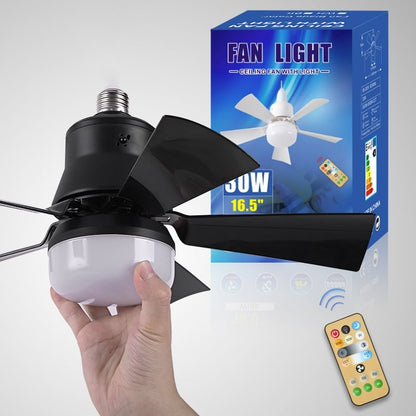 🌀 50% RABATT! ⏳ 40W LED-Deckenventilator mit Licht & Fernbedienung – Ultra-leise, 52 cm & E27-Fassung – Perfekt für Schlafzimmer, Küche oder Garage – inklusive B22-Adapter 🔥