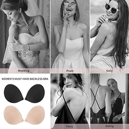 💗BUY 1 GET 1 FREE - 2 PAARE - 🎁Selbstklebende, unsichtbare BHs mit Raffungen
