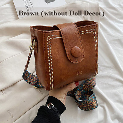 🎄Vintage Modetasche mit verstellbarem breitem Schulterriemen👜