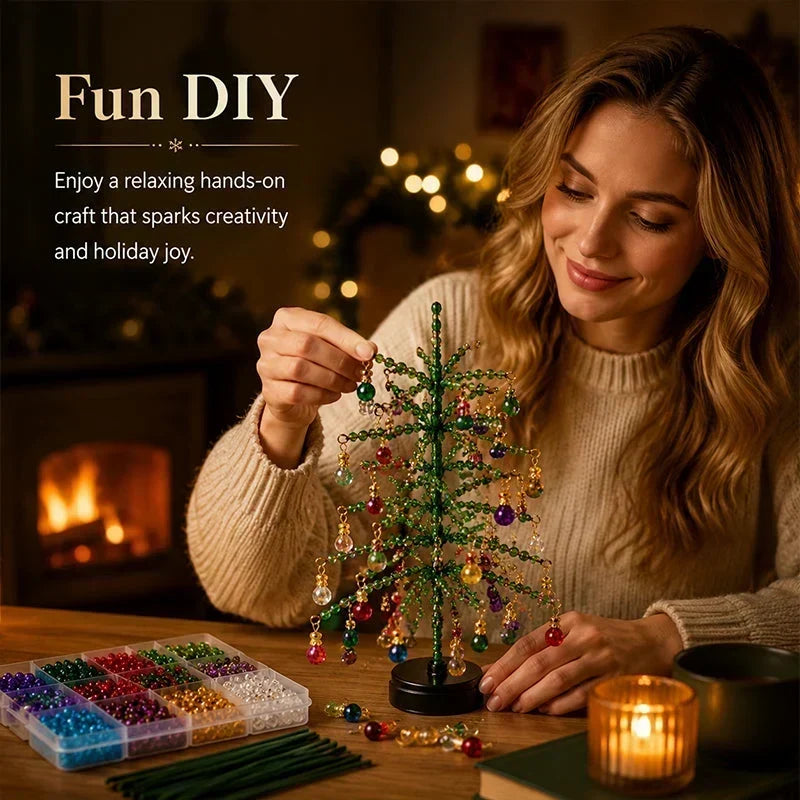 🎄✨ DIY-Set für den Weihnachtsbaum mit Perlen – 🎅 Gestalte deine eigene funkelnde Weihnachtsdekoration