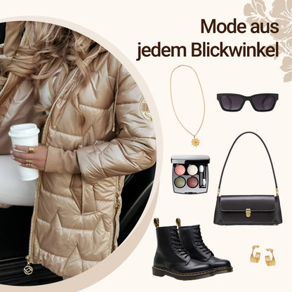🎁 Winter Sale - Begrenzte Zeit 50% OFF🎁 Baumwolle Warmer Mid-Length Damen Wintermantel mit Kapuze Style