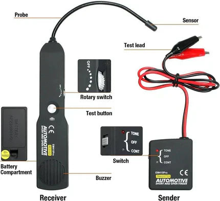 ⚡💎 KABELDEFEKTE FINDEN – OHNE ABISOLIEREN! Mit LED-Anzeige & 42V-Support. Blitzschnelle Fehlersuche – ohne Schneiden, ohne Raten. Jetzt zuschlagen! 🔧✨