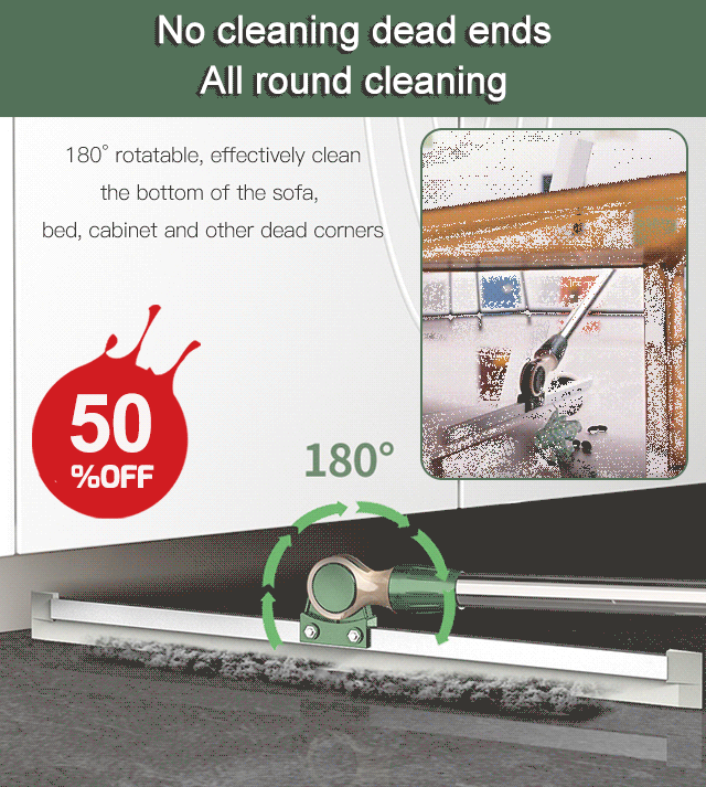 💦Remove Dust and Stain 5-in-1 Function, Magic Broom Sweeper
