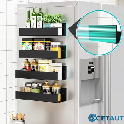 🔥Letzter Tag 40% Rabatt🔥Magnetisches Lagerregal ohne Lochen – Platzsparender Küchen-Organizer