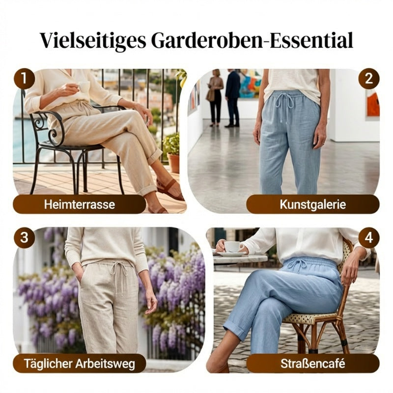 💕40% RABATT💕Lässige Baumwoll- und Leinenhosen für Damen
