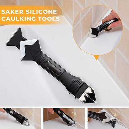 🔥 KAUFE 3, ERHALTE 1 GRATIS! 🔧 3-in-1 Silikon-Fugenwerkzeug – Entfernen, Auftragen & Glätten in einem – Ideal für präzise & saubere Fugenarbeiten 🏠