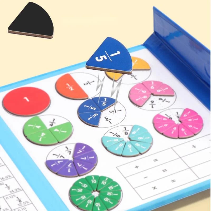 🧩🎨 Magnetisches Bruchpuzzle für Kinder – Entwickelt Feinmotorik & Lernspaß ✨🛡️ Sicher und langlebig für kreative Entdeckungen
