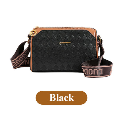 Mode Diamant-Muster große Kapazität 3-Layer Crossbody Bag