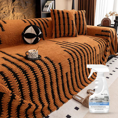 🛋️ 53% RABATT 2025! ✨ Plüsch Sofaüberwurf - Extra Dicke & Rutschfeste Decke mit Elastischen Kanten für Herbst und Winter 🍂❄️