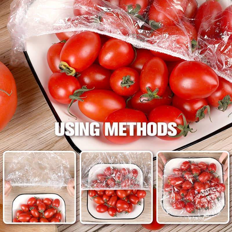 🍱 50% RABATT! 🧊 100 Pcs Einweg-Dehnfolien für Schalen & Teller – Elastisch, lebensmittelecht & vielseitig – Perfekte Alternative zu Frischhaltefolie für die Küche ✨