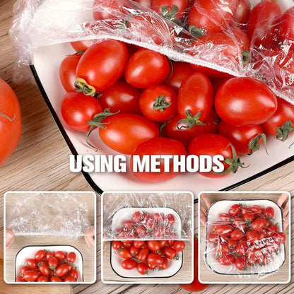 🍱 50% RABATT! 🧊 100 Pcs Einweg-Dehnfolien für Schalen & Teller – Elastisch, lebensmittelecht & vielseitig – Perfekte Alternative zu Frischhaltefolie für die Küche ✨