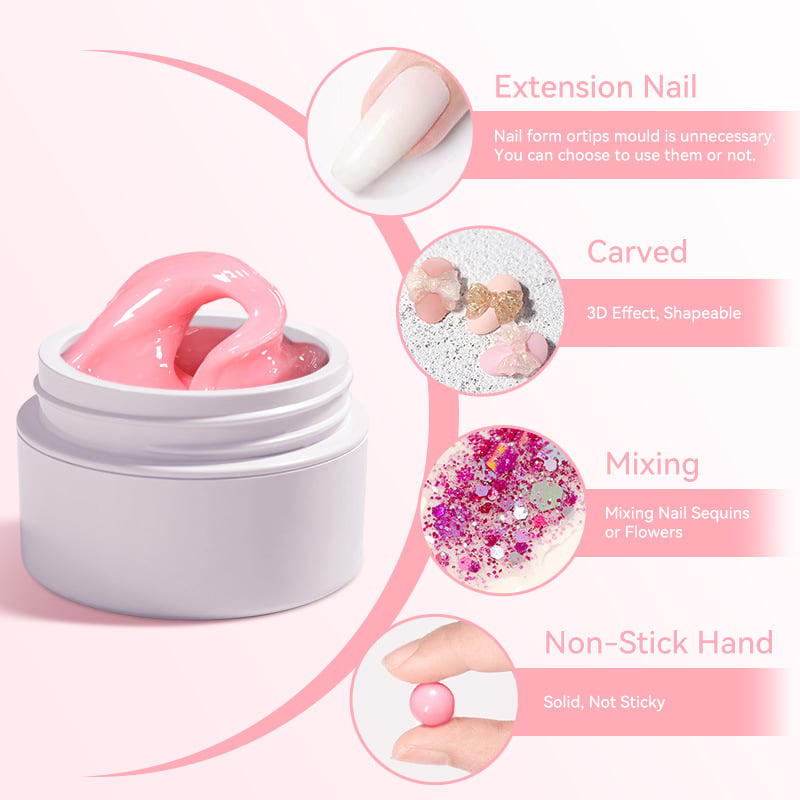 💅 Jetzt 50% sparen! Nagelverlängerung wie vom Profi – Aufbau- & Verlängerungsgel – stark, flexibel & natürlich – einfach modellieren & lange Freude an den Nägeln ✨