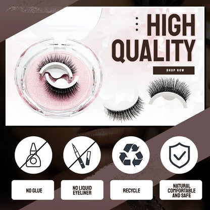 🥳 Kaufe eins, bekomme eins gratis ! 👁️✨ Wiederverwendbare selbstklebende Wimpern. Kein Kleber erforderlich, einfach aufdrücken. Mehrfach nutzbar & leicht abzunehmen 💕🌸