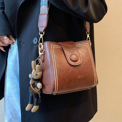 🎄Vintage Modetasche mit verstellbarem breitem Schulterriemen👜
