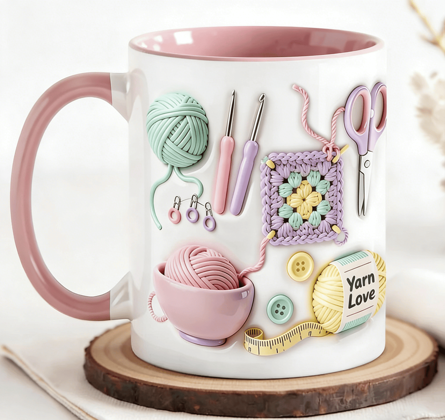 💎 LETZTER TAG: 50% AUF DIE „YARN LOVE“-TASSE! 💎 Perfektes Geschenk für Bastelfreunde – Spülmaschinenfest ✨