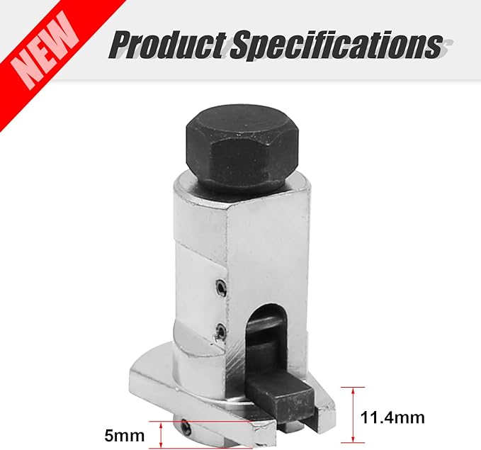⏳Zeitlich begrenztes Angebot⏳ Federbeinspreizer aus Kohlenstoffstahl – 5–11,4 mm Spreizbereich, 17 mm Sechskantantrieb