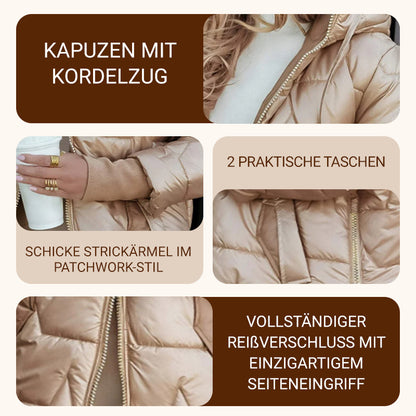 🎁 Winter Sale - Begrenzte Zeit 50% OFF🎁 Baumwolle Warmer Mid-Length Damen Wintermantel mit Kapuze Style