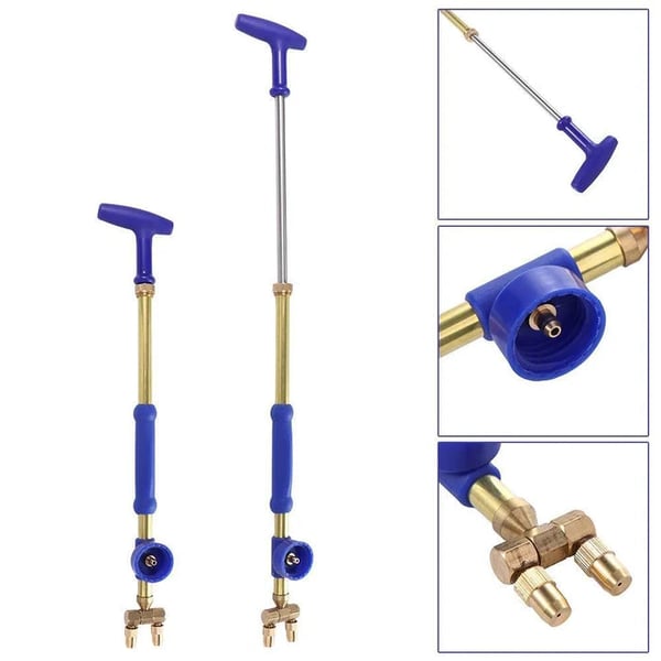 💧 50% RABATT! 🌱 Doppelseitiger Kupferstab Manuell Sprühpistole – Verstellbares Mundstück & Perfekt für Blumenbewässerung ✨