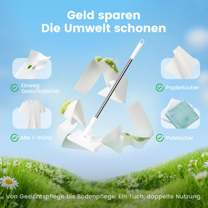 🎁Begrenzte Stückzahl 40 % Rabatt🧹✨ Einweg-Staubmopp mit 4 wiederverwendbaren Bezügen – Praktisch und effektiv 💥🌟