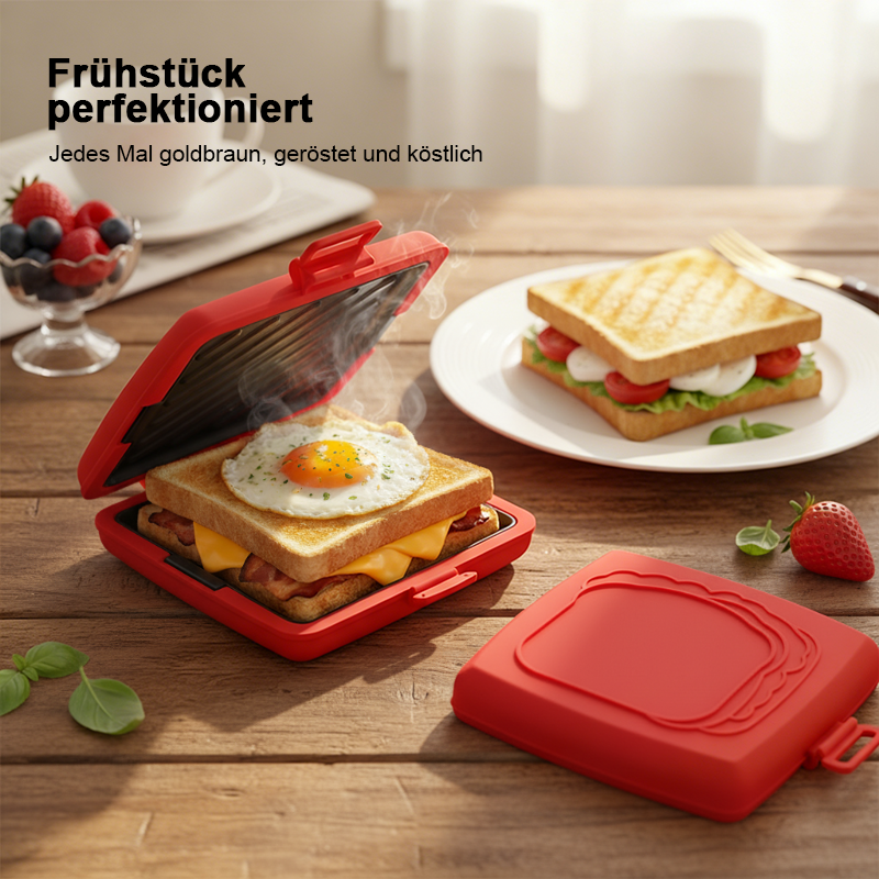 🔥Neu 2026: Nur €29,99 für kurze Zeit!🔥Mikrowellen-Toaster & Sandwichmaker für schnelles Kochen