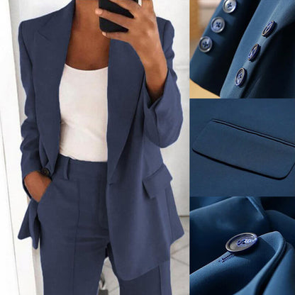 Reverskragen Schlanke Strickjacke Elegante Anzugjacke (49% RABATT)