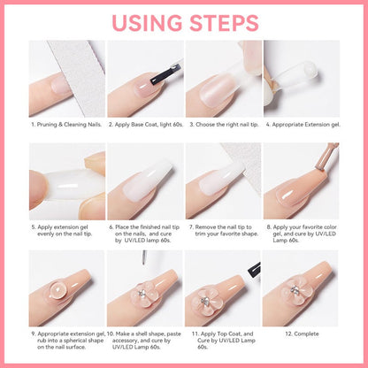 💅 Jetzt 50% sparen! Nagelverlängerung wie vom Profi – Aufbau- & Verlängerungsgel – stark, flexibel & natürlich – einfach modellieren & lange Freude an den Nägeln ✨