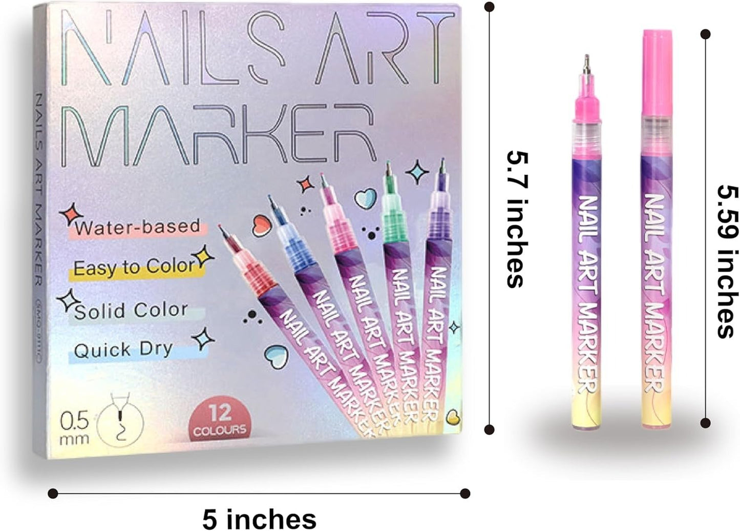 🎁✨ Nagellack-Set mit 12 Farben für kreative Designs 💅🎨