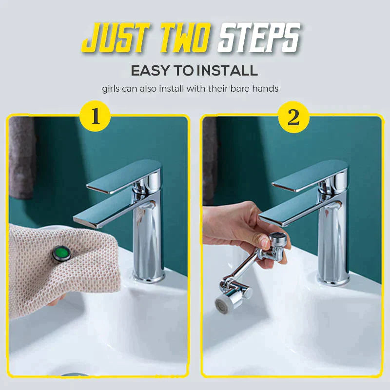 🔥 2 KAUFEN, 1 GRATIS🔥 1080° großwinklig drehbarer Spritzwasserfilter Wasserhahn