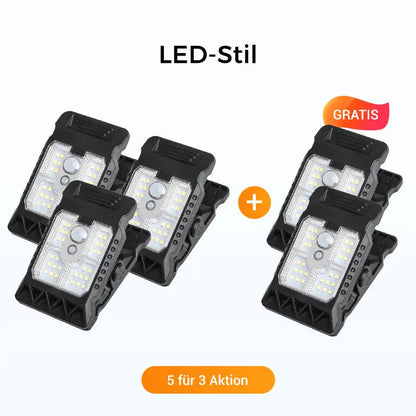 🌿 Solar-Clip-Leuchte mit Bewegungssensor – Jetzt 2 kaufen, 1 gratis! Perfekt für Garten, Balkon & Terrasse! 🏡✨