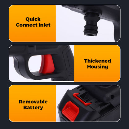 💥Heißer Verkauf 50% Rabatt🚗Schnurlose tragbare Multifunktions-Hochdruckwasserpistole