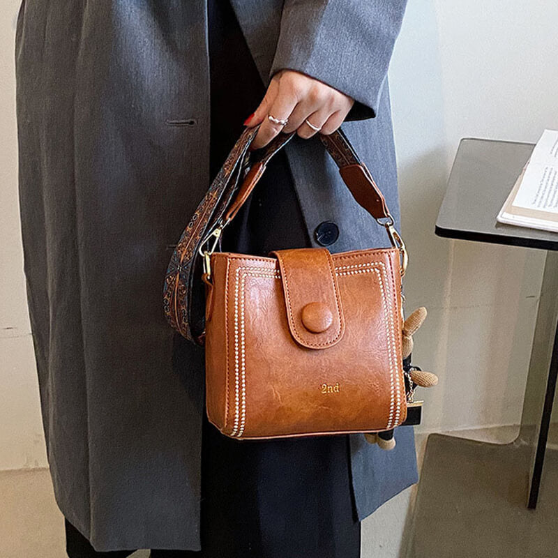 🎄Vintage Modetasche mit verstellbarem breitem Schulterriemen👜