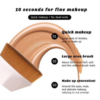 🔥Flacher Top-Make-up-Pinsel mit Bonus-Etui