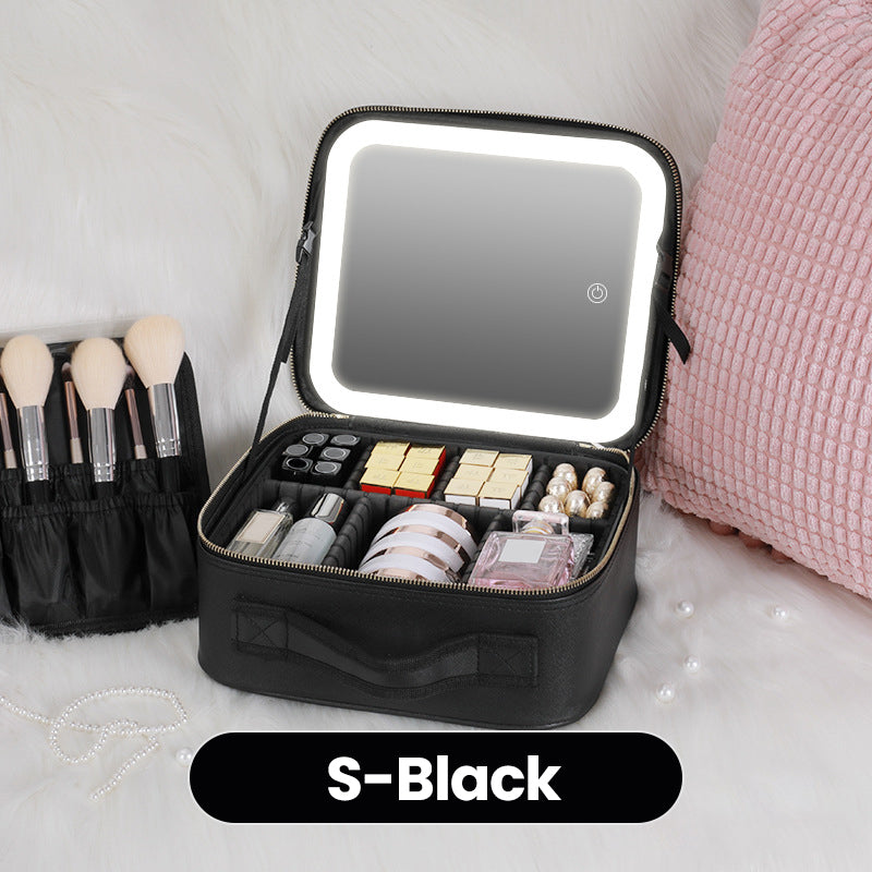✨ 50% RABATT & Versandkostenfrei ✨ Makelloses Schminken überall – Tragbare Kosmetiktasche mit LED-Spiegel! ✨
