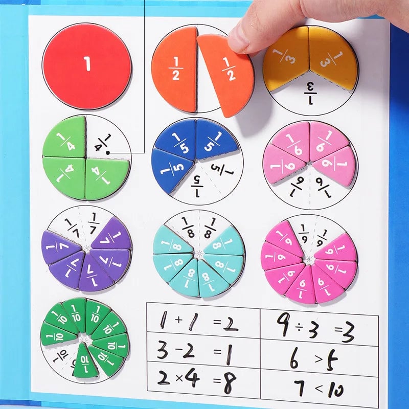 🧩🎨 Magnetisches Bruchpuzzle für Kinder – Entwickelt Feinmotorik & Lernspaß ✨🛡️ Sicher und langlebig für kreative Entdeckungen