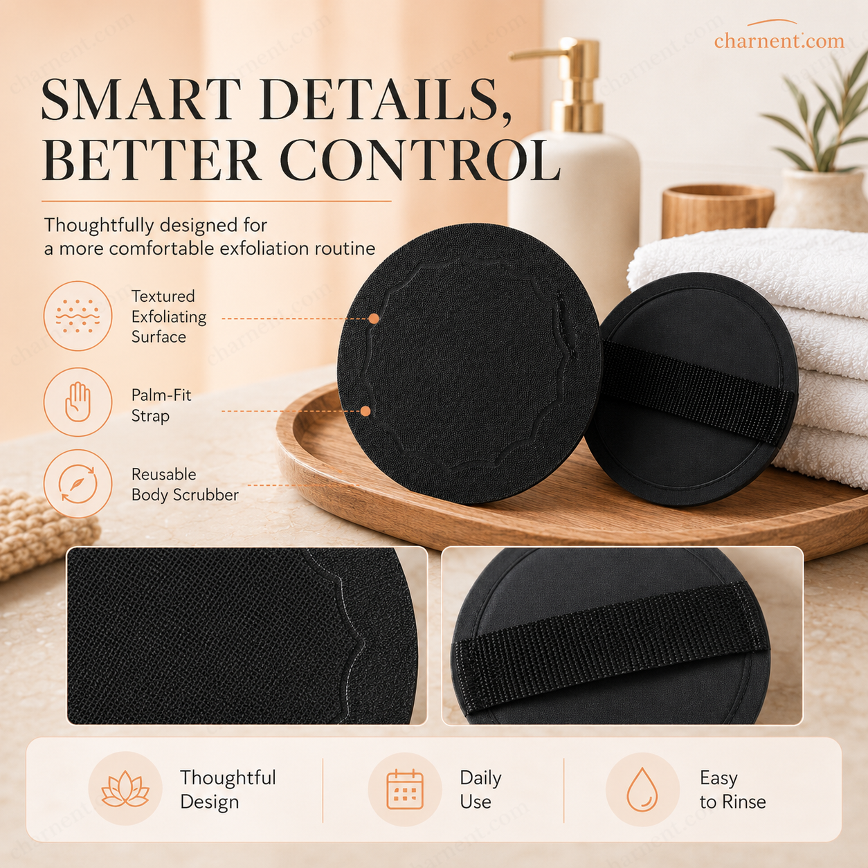 🚿  Zwei zum Preis von einem  Wiederverwendbare Peeling-Pads | Sanft für glatte, frische Haut🧖‍♀️