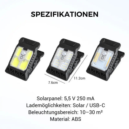 🌿 Solar-Clip-Leuchte mit Bewegungssensor – Jetzt 2 kaufen, 1 gratis! Perfekt für Garten, Balkon & Terrasse! 🏡✨